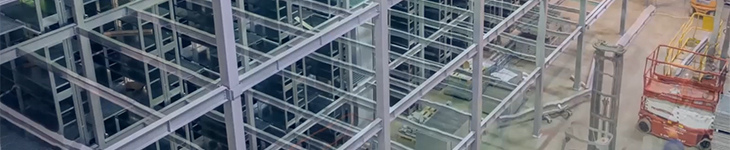 Видео установки стеллажного мезонина на складе «lamoda»