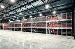 Комбинированный мезонин на складе интернет-магазина