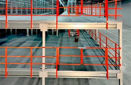Комбинированный мезонин на складе интернет-магазина