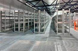 Комбинированный мезонин на складе интернет-магазина