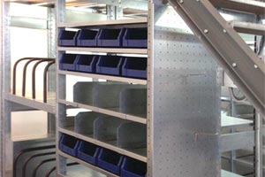 Стеллажи для автозапчастей на выставке РОАД