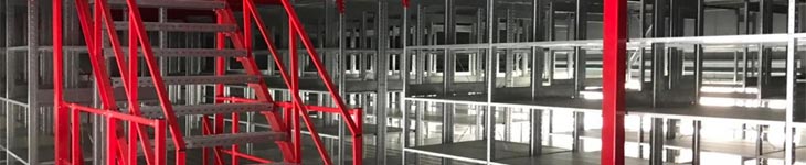 Комбинированный мезонин на складе АО «Воронежстальмост»